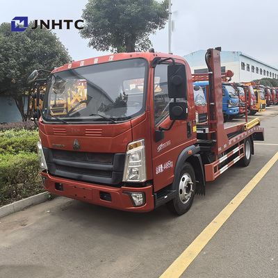 3대의 차량을 끌고 Sinotruk HOWO 4X2 더블 데크 5t 6t 디젤 연료 완전히 착륙 해체 구조 차량 평면 拖车