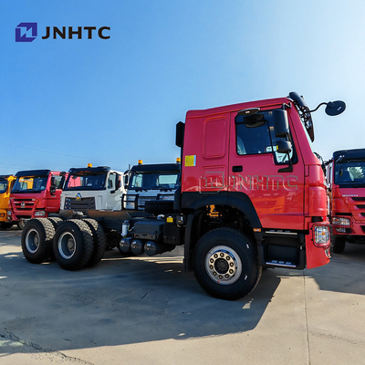 호우 티퍼 트럭 차시 6x4 340hp 10 휠 덤프 트럭 차시