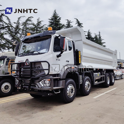 SINOTRUCK HOHAN N7 380마력 8x4 디젤 수동 변속기 유로 2 덤프 트럭