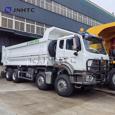 SINOTRUCK HOHAN N7 380마력 8x4 디젤 수동 변속기 유로 2 덤프 트럭