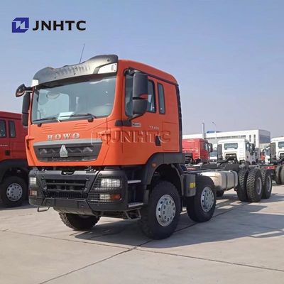 HOWO TX 8X4 Tipper Truck Chassis 400HP 12 Wheels Blue Dump Truck Chassis