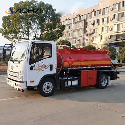 FAW 4X2 5000 Liters Capacity Fuel Tank Truck for Oil Storage