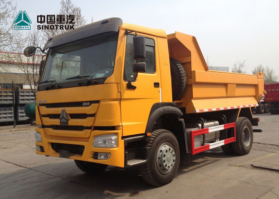 SINOTRUK HOWO 266hp 트럭 트레일러 4x2 6는 소형 덤프 트럭을 선회합니다