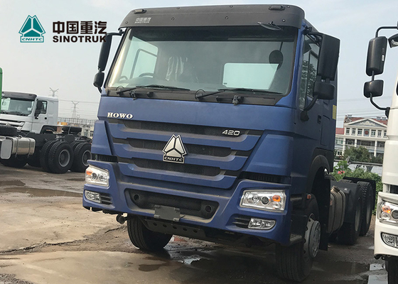 6 x 4 10 바퀴 원동기 트럭 Euro2 420hp 트랙터 머리