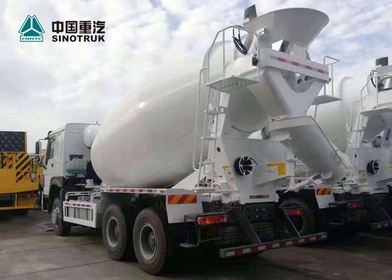 SINOTRUK HOWO 371hp 재고 구체 믹서 트럭 10는 ZZ1257N3847A를 선회합니다