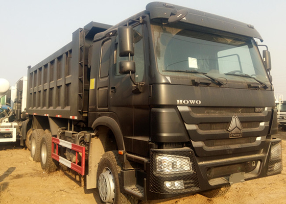 40 톤 6x4 336hp SInotruk Howo7 덤프 트럭 20M3 검정 색깔