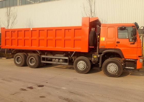 4 - 차축 SINOTRUK 371 HP 무거운 덤프 트럭 8×4 28CBM를 적재하는 50 톤