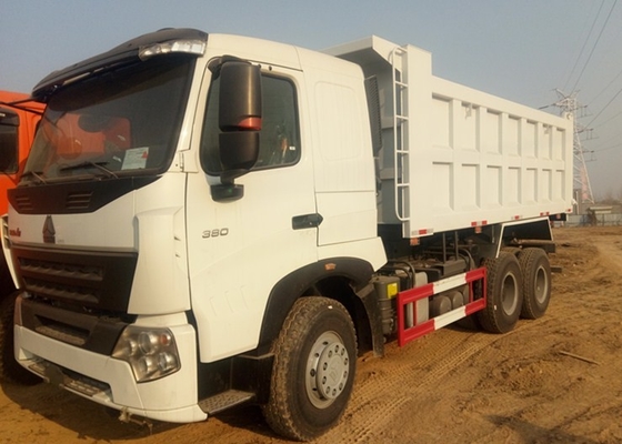 A7 Sinotruk Howo 백색 덤프 트럭 10 바퀴 6 x 4 18M3 40 T