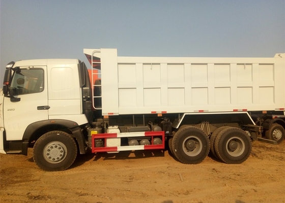 A7 Sinotruk Howo 백색 덤프 트럭 10 바퀴 6 x 4 18M3 40 T