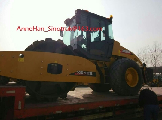 XCMG 차축 XS143J 14T를 가진 14T 드럼 롤러 쓰레기 압축 분쇄기 도로정비 기계장치