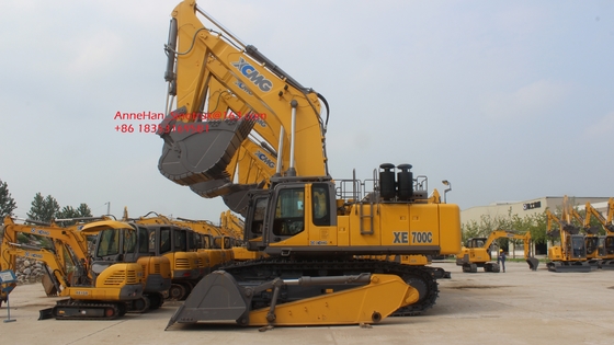 XE700C 엔진 70t 상한 윤곽을 채광하는 유압 크롤러 굴착기