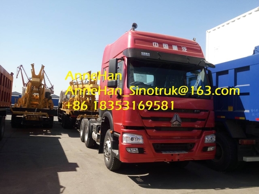Sinotruk Howo7 10는 HW79 오두막 낮은 연료 소모량을 가진 6*4 원동기 트레일러를 피로하게 합니다