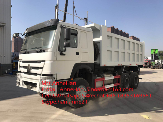정면 상승 덤프 트럭 Sinotruk Howo7 40T 18M3 6x4 10는 선회합니다