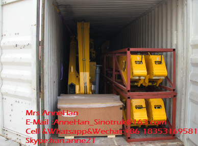 8T - 10T SQ8SK3Q Xcmg 거치되는 똑바른 팔 기중기 트럭 붐 기중기를 끼워넣기