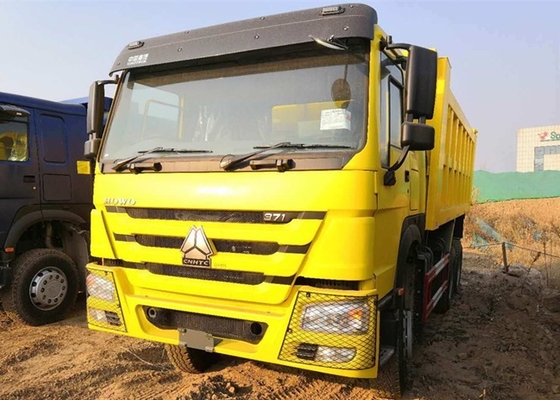 371HP 6 x 4 20CBM 이중 덤프 트럭 - 회로 공기의 압력 브레이크