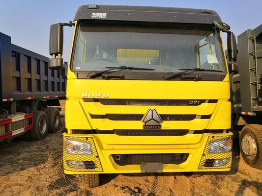 371HP 6 x 4 20CBM 이중 덤프 트럭 - 회로 공기의 압력 브레이크
