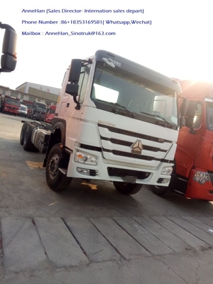 10 타이어 SINOTRUK HOWO 화물 트럭 포좌 유로 2 LHD 6X4 336HP HW76 오두막