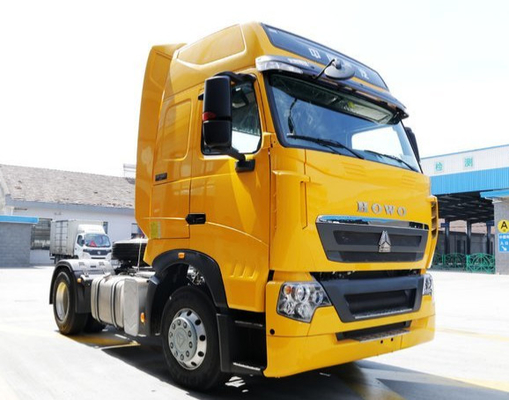 노란 색깔 Sinotruk 4x2 Howo 트랙터 트럭 290hp 유로 II 배출 기준