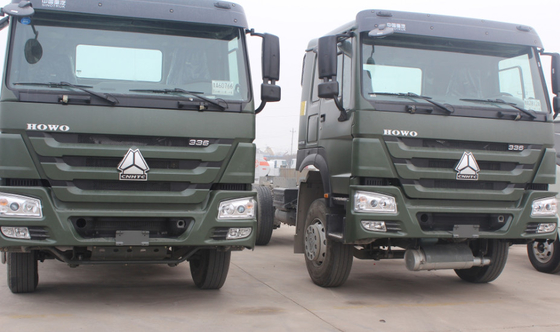무거운 원동기 트럭 Sinotruk Howo 4x4 모든 바퀴 - 트랙터 트럭 350hp를 운전하십시오