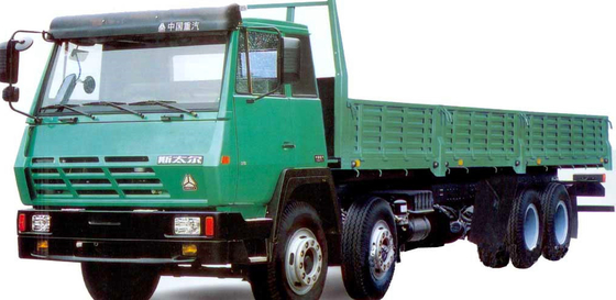 ZZ1316M4669V SINOTRUK 슈타이어 화물 트럭 8X4 녹색 빨강과 파란 색깔