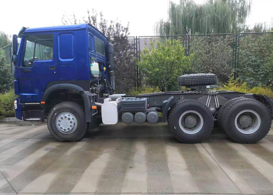 Tansport를 위한 파란 반 색깔 371 HP HOWO 트랙터 머리 트럭 트럭 발동기