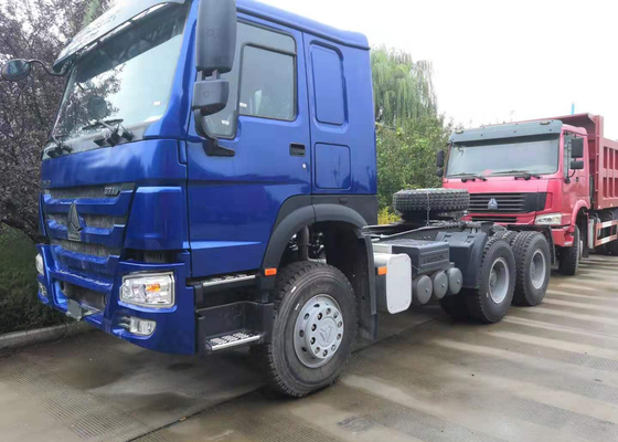 Tansport를 위한 파란 반 색깔 371 HP HOWO 트랙터 머리 트럭 트럭 발동기
