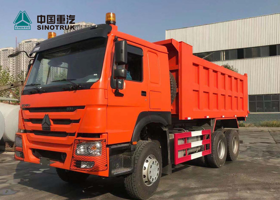 20CBM 13R22.5 오렌지에 있는 가나를 위한 관이 없는 타이어 Sinotruk Howo 6x4 덤프 트럭
