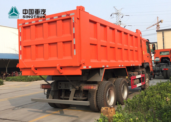 20CBM 13R22.5 오렌지에 있는 가나를 위한 관이 없는 타이어 Sinotruk Howo 6x4 덤프 트럭