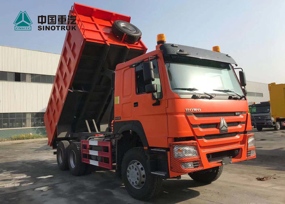 20CBM 13R22.5 오렌지에 있는 가나를 위한 관이 없는 타이어 Sinotruk Howo 6x4 덤프 트럭