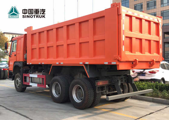 20CBM 13R22.5 오렌지에 있는 가나를 위한 관이 없는 타이어 Sinotruk Howo 6x4 덤프 트럭