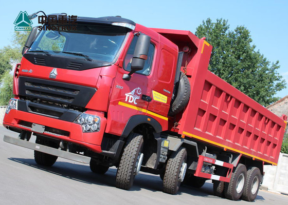 Sinotruk Howo A7 유로 2 8x4 덤프 트럭 30cbm 탑재량 50 톤