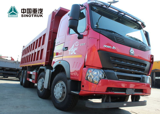 Sinotruk Howo A7 유로 2 8x4 덤프 트럭 30cbm 탑재량 50 톤