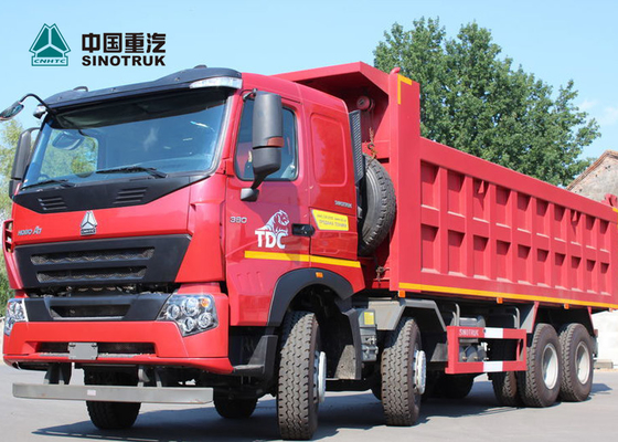 Sinotruk Howo A7 유로 2 8x4 덤프 트럭 30cbm 탑재량 50 톤