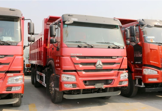 Sinotruk 6x4 10 바퀴 몸 플랫폼을 뒤집히기를 가진 덤프 트럭