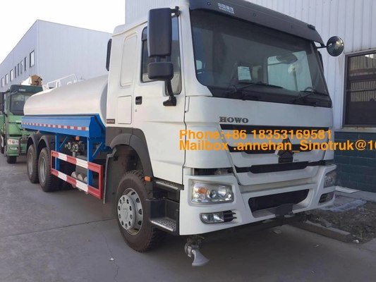 6 x 4 Sinotruk Howo7의 분무 장치를 가진 20000L 371hp 물 탱크 트럭