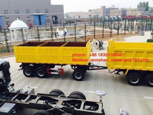 2Jost 다리를 가진 3axles 50-60T 적재 능력 12wheels 하치장 트레일러