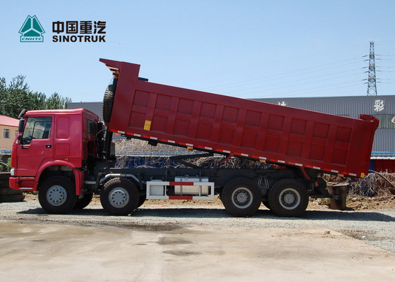 재고 SINOTRUK HOWO 광업 덤프 트럭 371hp 8x4 26CBM HYVA 드는 실린더