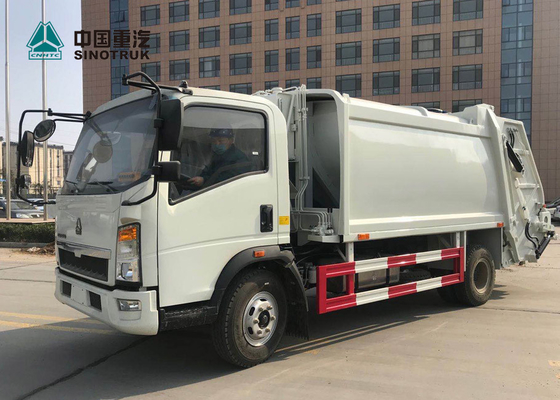 Sinotruk Howo 4x2 콤팩트 쓰레기 수거차 유로 슬리퍼 없는 3 120hp 9cbm