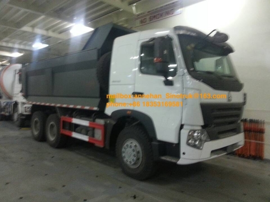 A7 Sinotruk 6x4 U 유형 20m3 모래 팁 주는 사람 트럭 40-50t 짐 Capaicty Lhd 10는 피로하게 합니다