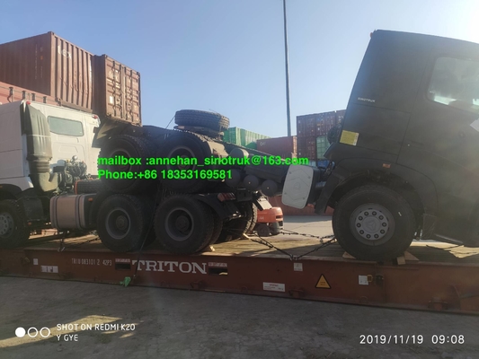 3.5 인치 킹핀 Euro2를 가진 A7 420hp Lhd 6x4 Sinotruk 트랙터 트럭