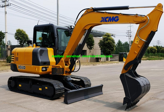 XCMG XE60D 유압 장치를 가진 소형 크롤러 굴착기 기계 6 톤