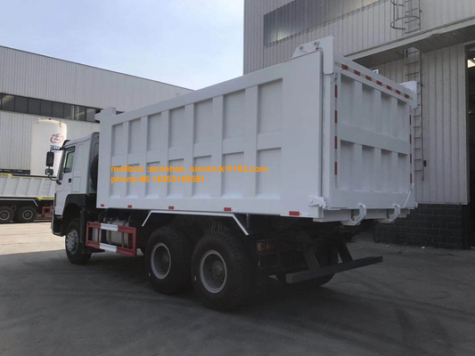 Euro4 Sino Howo 덤프 트럭 381hp 20M3 정면 드는 6x4 10는 저잡음을 선회합니다