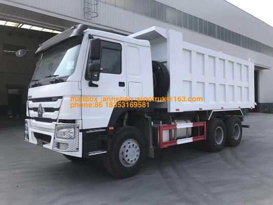 Euro4 Sino Howo 덤프 트럭 381hp 20M3 정면 드는 6x4 10는 저잡음을 선회합니다