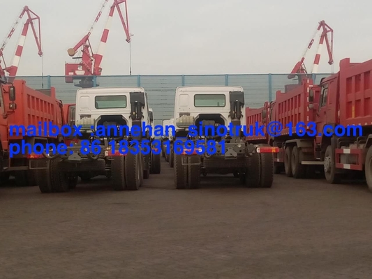 Sinotruk 6x4 10는 2개의 슬리퍼 및 에어 컨디셔너를 가진 트랙터 트럭 371hp HW79 오두막을 선회합니다