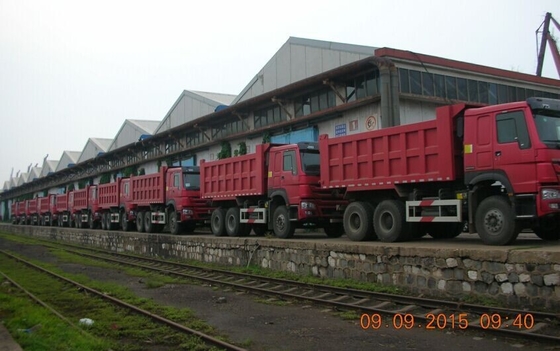 6x4 10 바퀴 덤프 트럭 20M3 371hp 40-50T 건축 팁 주는 사람 트럭
