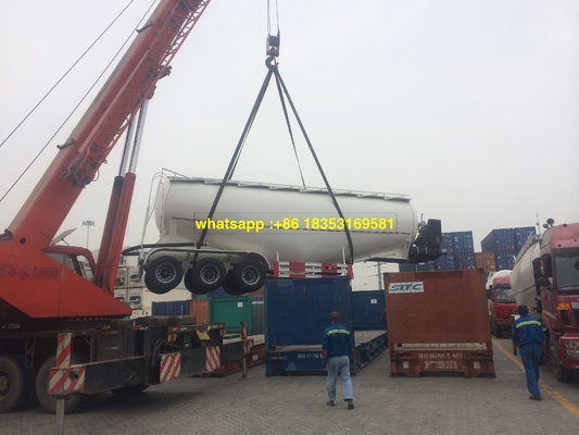 60T Weichai 엔진 60M3 부피 시멘트 탱크 트레일러