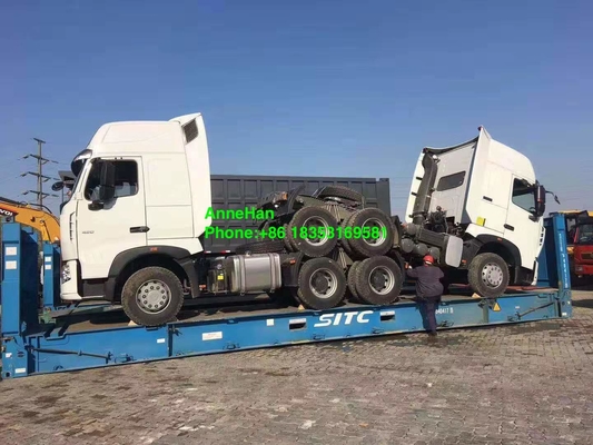 10wheels 필리핀을 가진 6x4 Euro4 420hp Sinotruk HowoA7 트랙터 트럭