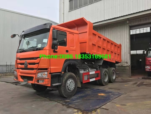 Zz3257n3847a 주황색 20M3 Howo A7 덤프 트럭