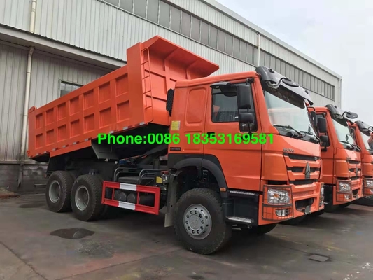 Zz3257n3847a 주황색 20M3 Howo A7 덤프 트럭