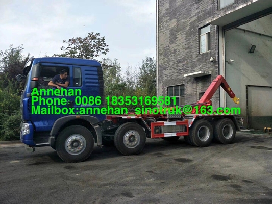 걸이 팔 Sinotruk Howo7 6x4 Euro2 쓰레기 쓰레기 압축 분쇄기 트럭